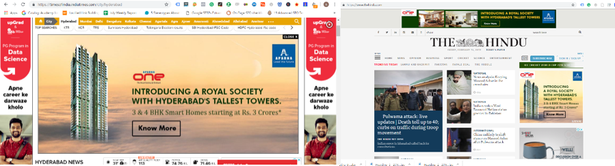 Roadblock ads