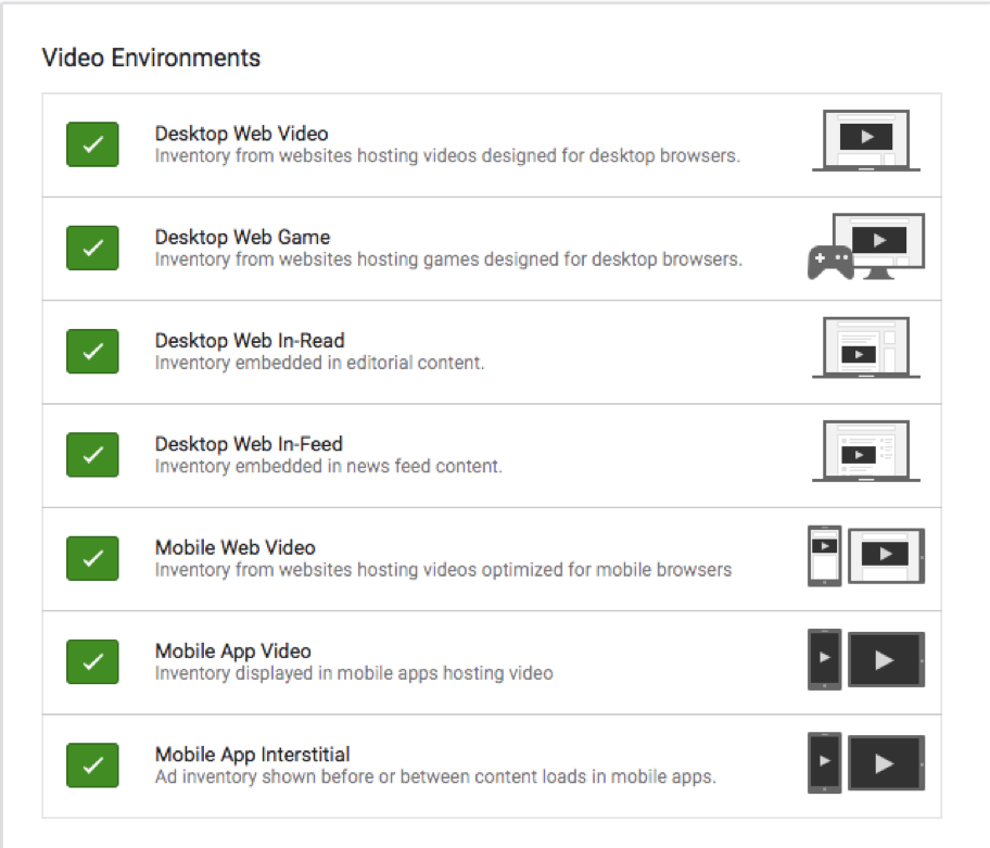 Rich video inventory on DoubleClick